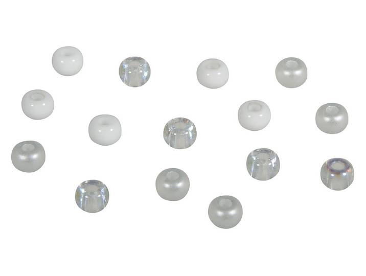 Rayher Rocailles-Mix mit Grossloch ⌀ 5.5 mm 80 Stück