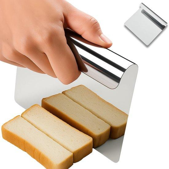 Unyqoos Roestvrijstalen keukelschep - multifunctionele spatel en deegschraper met ergonomische handgreep