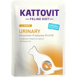 KATTOVIT Feline Diet Urinary (Harnstein) 85g Beutel Katzennassfutter Diätnahrung Sparpaket Huhn 48x85g
