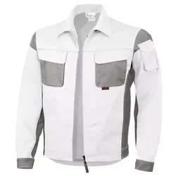 Bundjacke "PRO" - L - weiß/grau