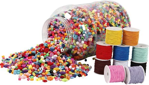 Beads Diy Kreasæt Med Akrylperler Og Elastiktråd