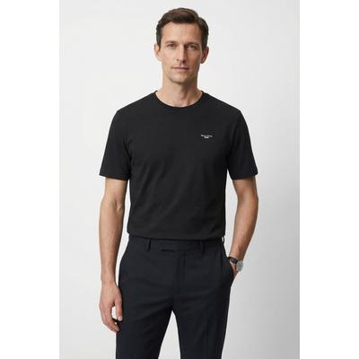 T-Shirt MARC O'POLO DENIM, Herren, Gr. XL, schwarz, Jersey, Obermaterial: 100% Baumwolle, Rundhals, Shirts T-Shirt