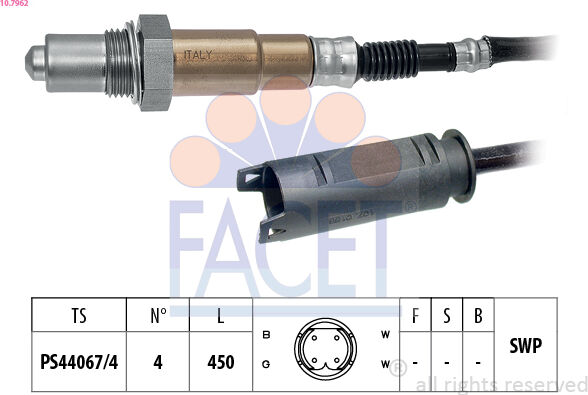 Facet Lambdasonde 107962 Für Bmw