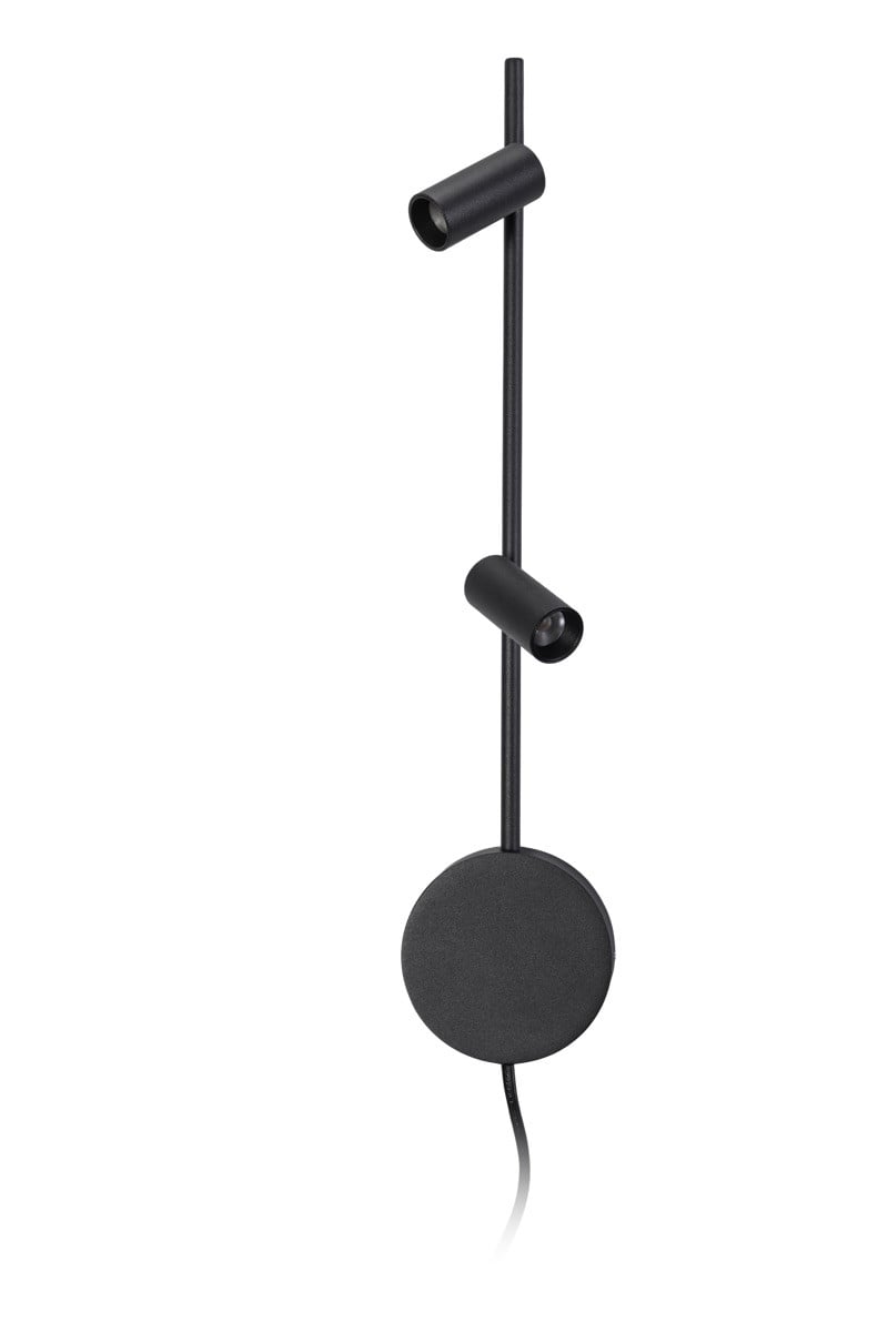 ETH Minora Led Wandleeslamp met 2x Led - Zwart