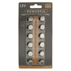 Batterien Knopfzelle AG13/LR44 (BHT 9x16x1 cm) - BHT 9x16x1 cm