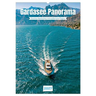 Gardasee Panorama (Wandkalender 2027 DIN A2 hoch), CALVENDO Monatskalender