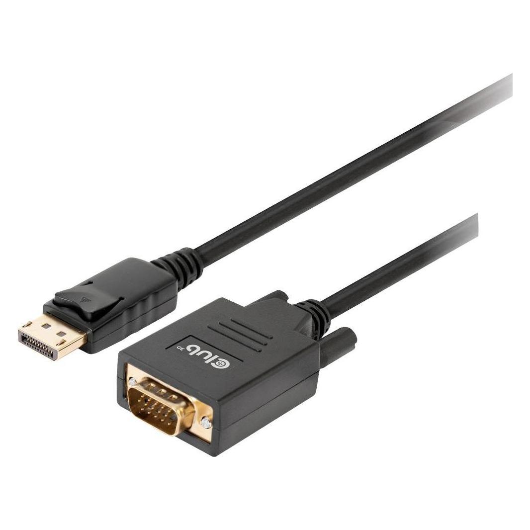 Club 3D DisplayPort to VGA Cable M/M (2 m) (CAC-1012)