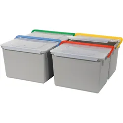 Numatic, Industriestaubsauger Zubehör, 10-Liter Eimer, grau mit farbcodiertem Henkel blau