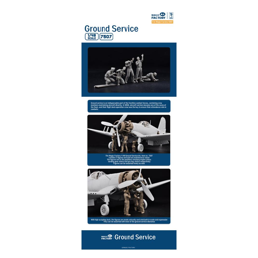 Magic Factory 1/48 Ground Service Crew Set (7507)