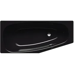 Kaldewei MINI RECHTS Badewanne, schwarz, Antislip, 1570x750 mm, Tiefe 420 mm