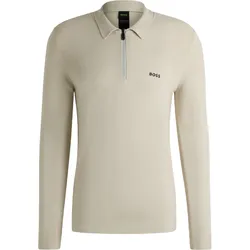 HUGO BOSS Polo Momentum Lite PL24, langarm, beige
