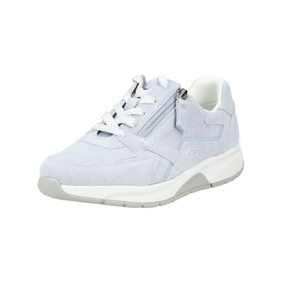 Sneaker GABOR "Gabor Sneaker Leder", Damen, Gr. 38, sky, Leder, Schuhe Sneaker