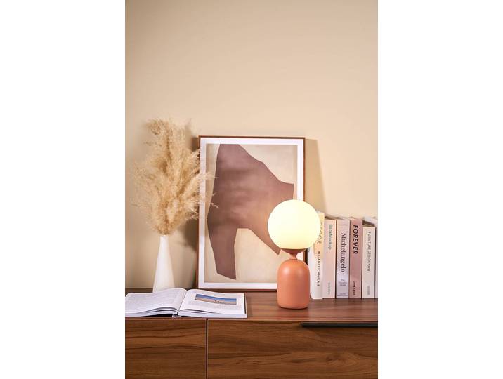 Tischleuchte Glowing Charm Ø 15cm Orange/Lachs Keramik E14