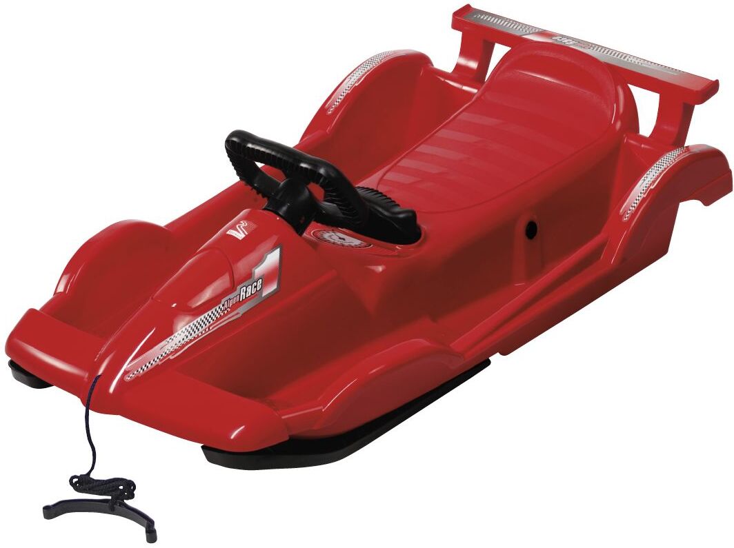AlpenGaudi Alpen Gaudi Kunststoff Lenkbob Alpen Race 100x54x28,5 cm rot