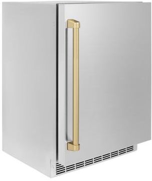 ZLINE 24 in. Touchstone 151 Can Beverage Fridge With Solid Stainless Steel Door