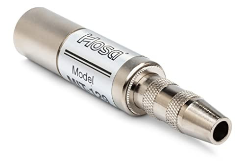 Hosa MIT-129 1/4" TS naar XLR3M Impedantie Transformator, Zilver