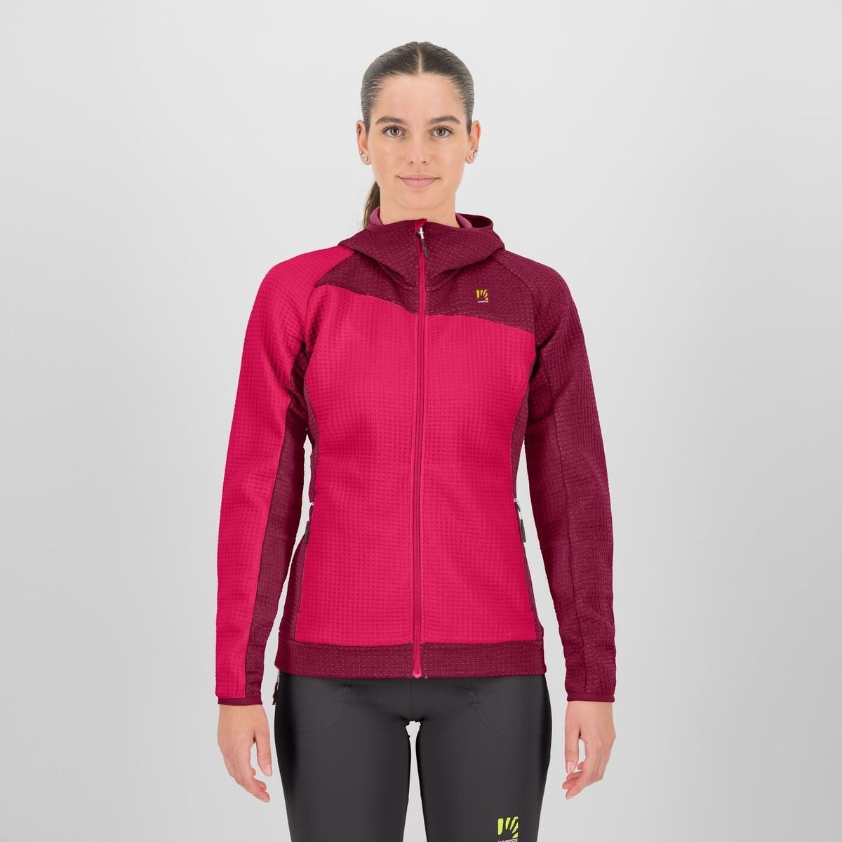 Karpos Averau W Full-zip Hoodie Fleece virtual pink/beet red (023) XS 2532081-023-XS