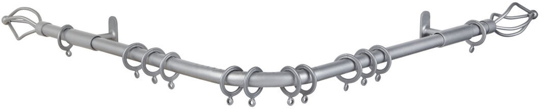 Marlow Home Co. Jetta Mild Steel 1066.8cm 4.83cm Baypole Silver 6cm H X 1,066.8cm W X 14.48cm D