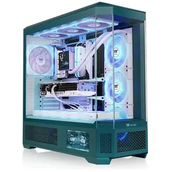 Thermaltake View 600 TG Transformative Teal (ATX, mATX, Mini-ITX), PC Gehäuse, Türkis, Blau, Grün