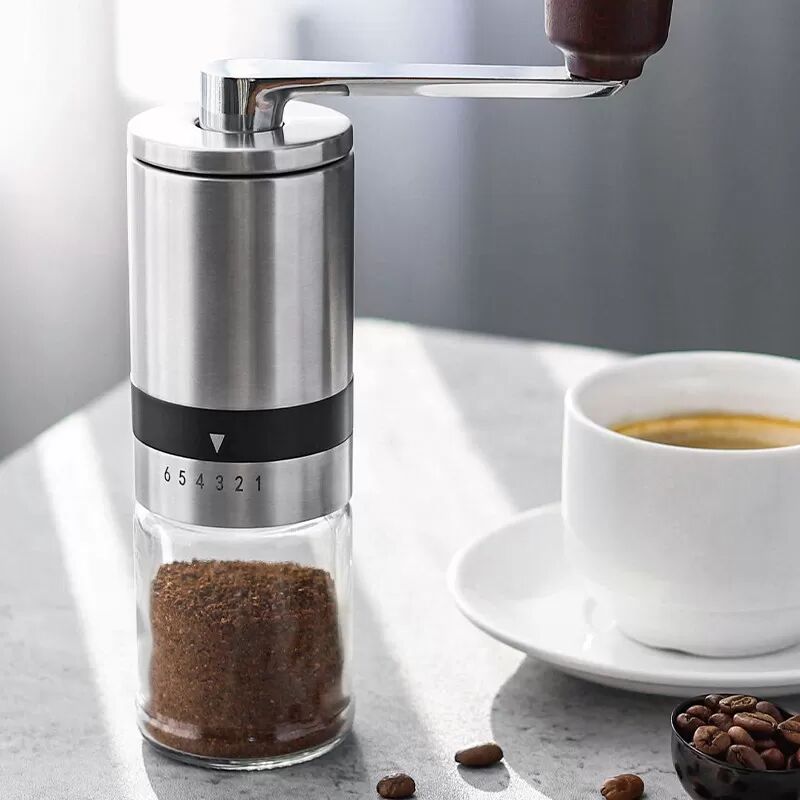 INF K4 Manuelle Kaffeebohnenmühle - Edelstahl & Keramik