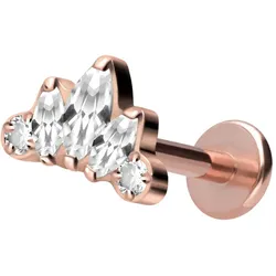Titan Labret mit Innengewinde LOTUSBLÜTE