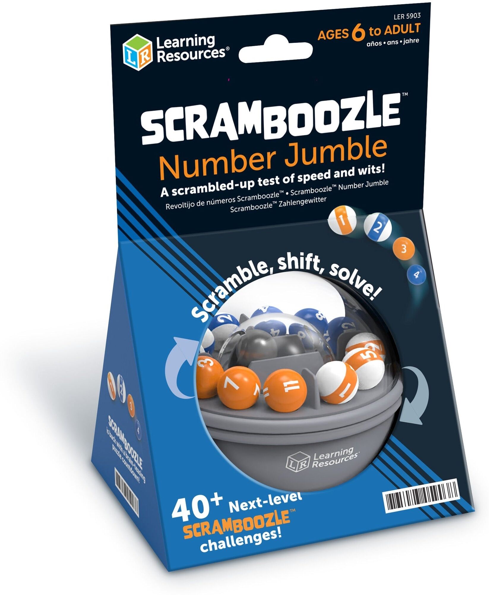 Learning Resources Scramboozle Number Jumble Puzzle Game for Kids - Develops Problem-Solving Skills and Spatial Reasoning - Ages 6 and Up