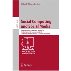 Social Computing and Social Media, Fachbücher