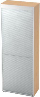 Rollladenschrank TOPAS LINE, vertikal, 6 Ordnerhöhen, Ahorn-Dekor