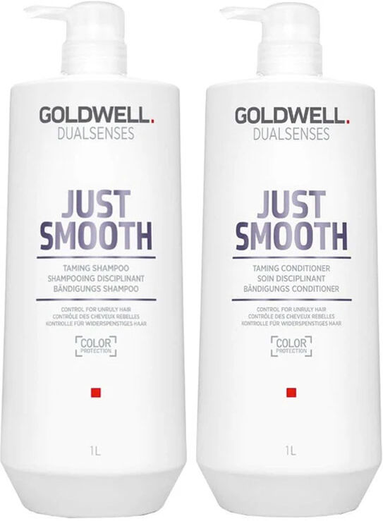 Goldwell Dualsenses Just Smooth Taming Shampoo 1000ml & Taming Conditi