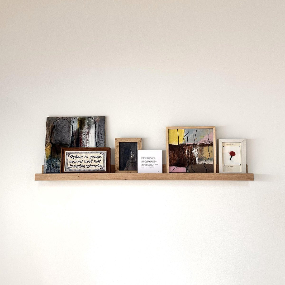 GoudmetHout Foto Wandplank van Massief Eiken Hout, 140 cm
