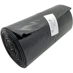 VEPATIM 125x Müllsäcke 120 Liter 70 x 110 cm LDPE schwarz