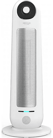 REACONDICIONADO Seminuevo Muy bueno Calefactor - Cecotec 10000 Top Ceramic, Termoventilador vertical, 2200W, 2 potencias, Blanco
