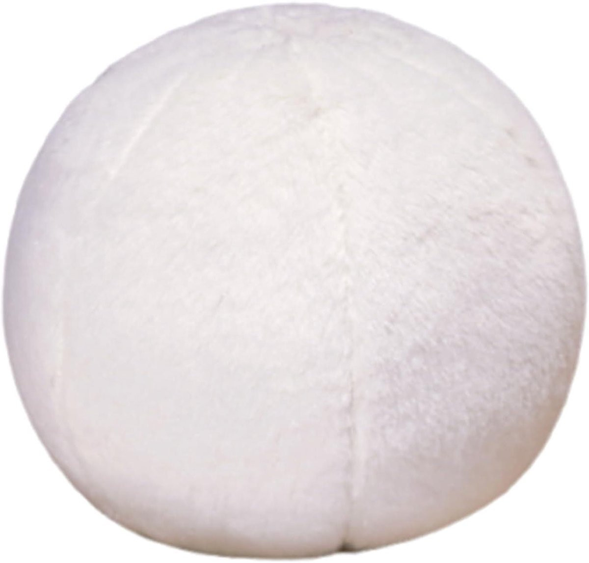 Wit Pluche Bolkussen Rond - Zacht Kunstfluweel Woonkamer Decoratie - 38 x 27,3 cm