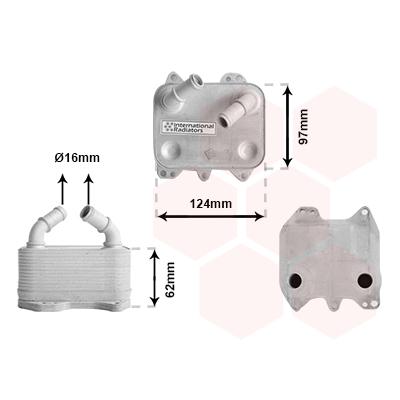 VAN WEZEL Ölkühler, Motoröl 58013711 für VW