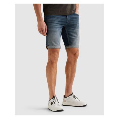 Shorts PME LEGEND "NIGHTFLIGHT SHORTS", Herren, Gr. 32, N-Gr, mid used blau, Web, Obermaterial: 98% Baumwolle, 2% Elasthan, Hosen Shorts, Sommerhose