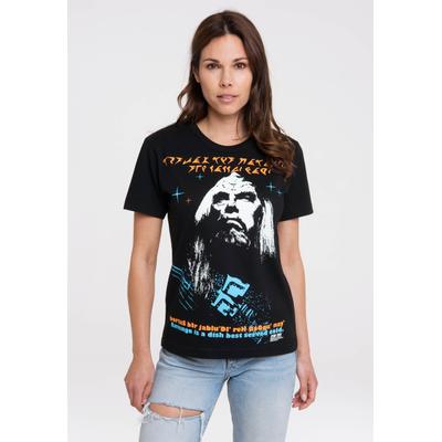 T-Shirt LOGOSHIRT "Star Trek - Klingon", Damen, Gr. XS, schwarz, 100% Baumwolle, bedruckt, normal, Rundhals, Shirts T-Shirt, mit lizenziertem Print