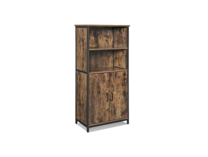 Hansiro Bücherregal, Braun, 35x125x60 cm, Kleinmöbel, Kommoden, Highboards