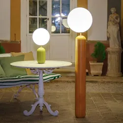 New Garden Stehlampe MONICA 150 Senf mit Akku, Fernbedienung, warm- und kaltweißes Licht IP65 153cm hoch