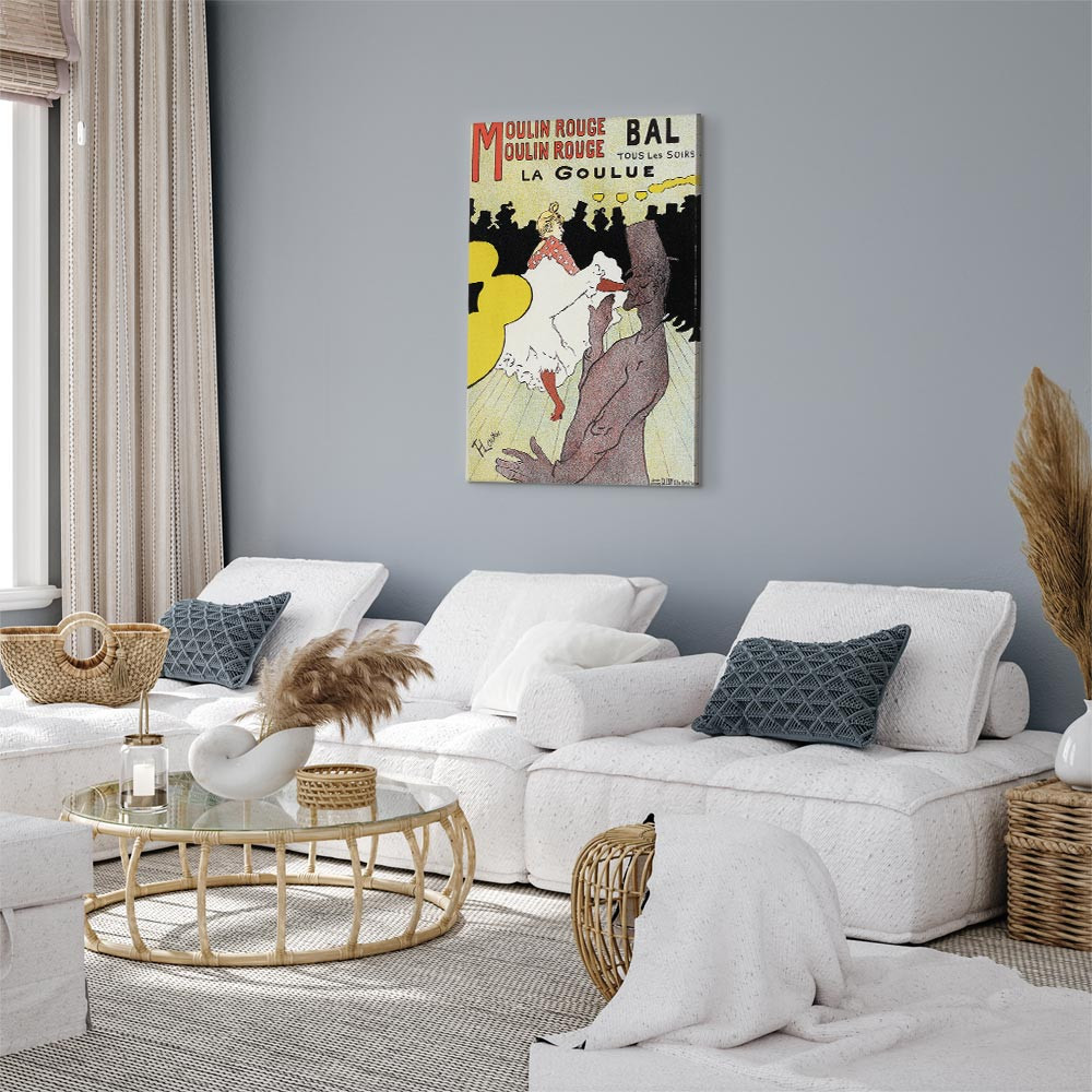 home24 Canvas afbeelding Moulin Rouge multicolor 60 x 90 cm