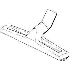 Bodendüse Nilco Hartbodendüse grau NW 32 mm, 29 cm breit, mit weichen Borsten