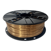 Ampertec 3D-Filament Seiden-PLA gold mit Perlglanz 1.75mm 1000g Spule 3DSPL1000GOL1AM