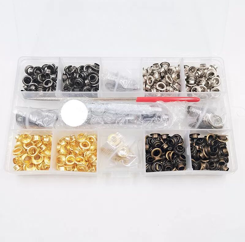 INF Kit d'outils pour œillets avec 440 jeux d'œillets métalliques de 5 mm