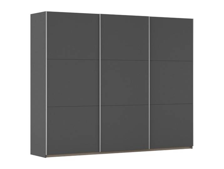 Rauch Möbel Schwebetürenschrank, Grau, Holzwerkstoff, 3 Fächer, 261x210x59 cm, In verschiedenen Grössen erhältlich, Schlafzimmer, Komplette Schlafzimmer und Serien, Schlafzimmerserie