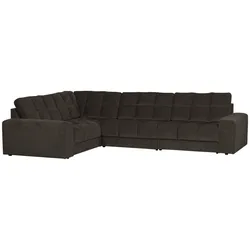 Ecksofa Date aus Webstoff, klassischer Stil, links, anthrazit, komfortabel gepolstert