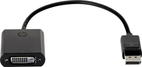 HP F7W96AA DisplayPort / DVI Adapter [1x DisplayPort Stecker - 1x DVI-Buchse 24+1pol.] Schwarz