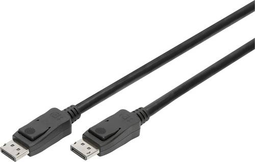 Digitus DisplayPort Anschlusskabel DisplayPort Stecker, DisplayPort Stecker 3.00m Schwarz AK-340106-030-S vergoldete