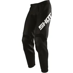 Shot, Motorradhose, RAW FULL BLACK Hose (Herren, 28)