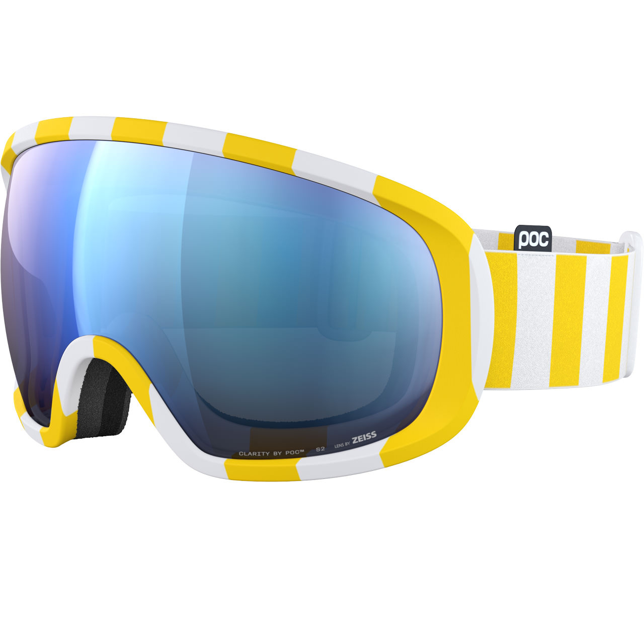 POC Fovea jaune blanc/partly sunny blue
