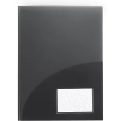 Foldersys Broschüren-Mappe runde Taschen Transparent transparent