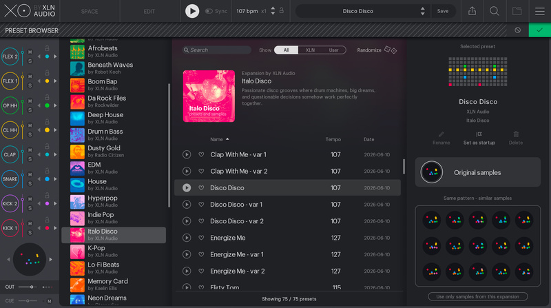 XLN Audio XO Expansion - Italo Disco